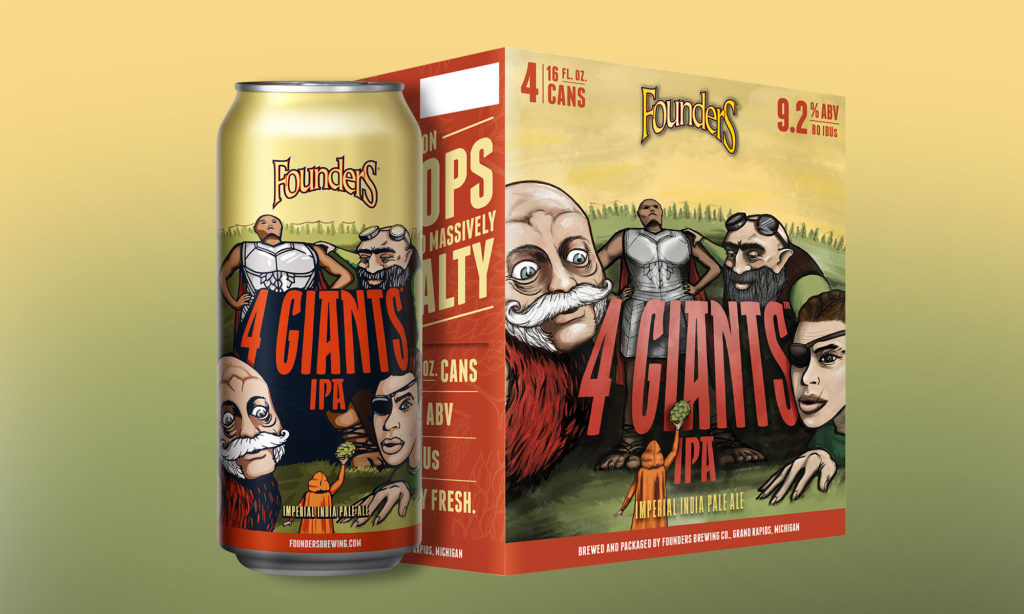 Founders Brewing 4 Giants IPA