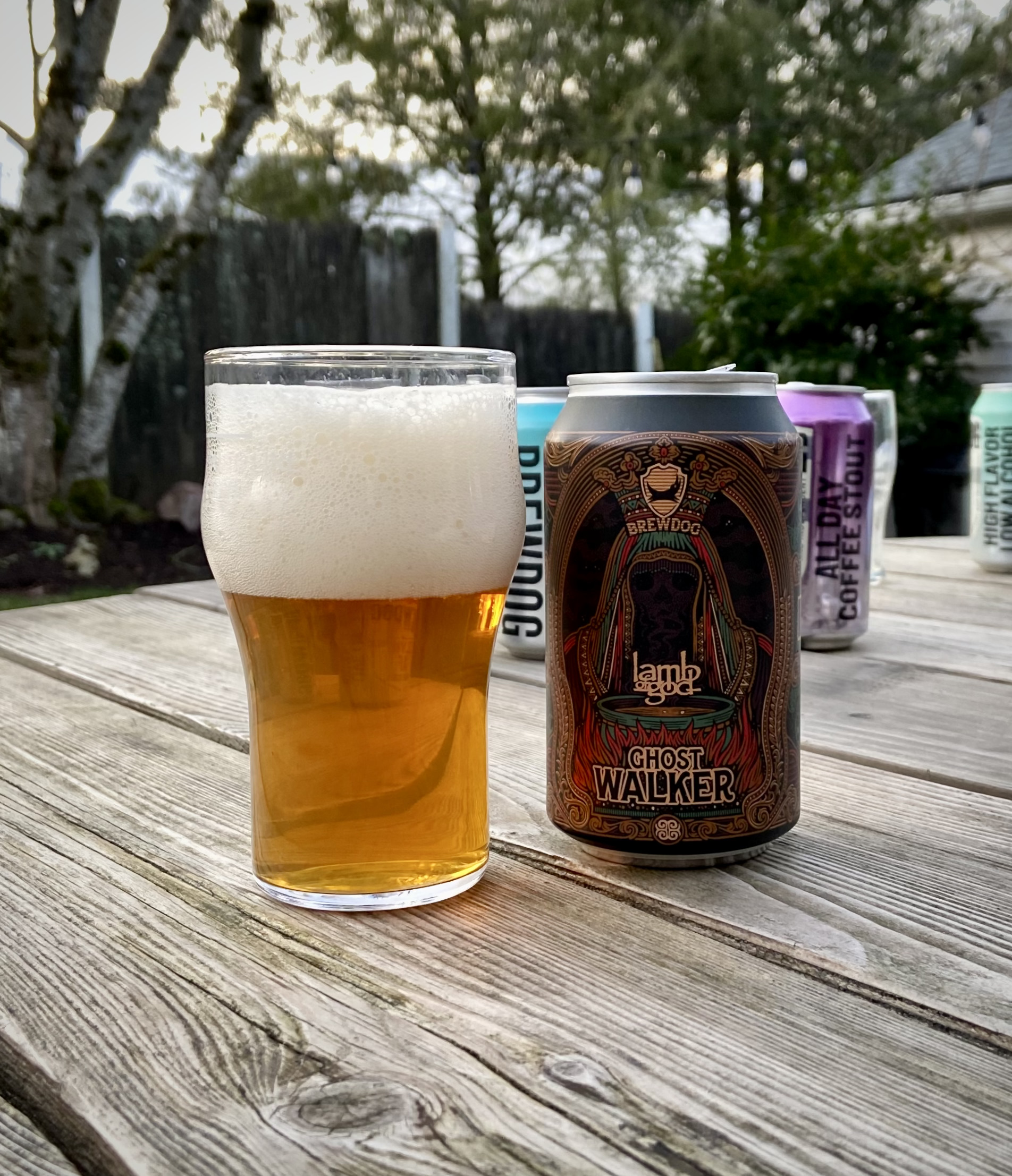 BrewDog collaborates with the band Lamb of God on Ghost Walker, a non-alcoholic beer.