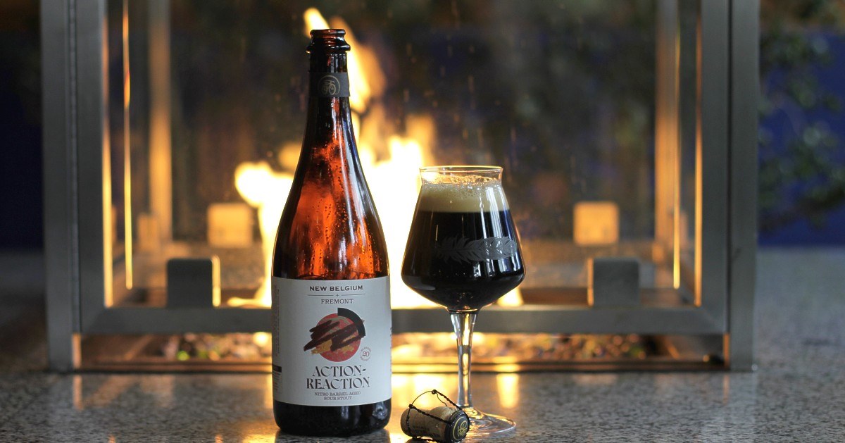 New Belgium Brewing Collaborates with Fremont Brewing on Action Reaction Nitro Barrel-Aged Sour Stout. (image courtesy of Fremont Brewing)