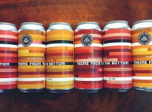 Oakshire Brewing Recalls Theme From The Bottom – Mango Raspberry Cheesecake Smoothie Sour Ale. (image courtesy of Oakshire Brewing)
