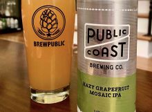 Public Coast Brewing Co. releases Hazy Grapefruit Mosaic IPA in 16oz cans.