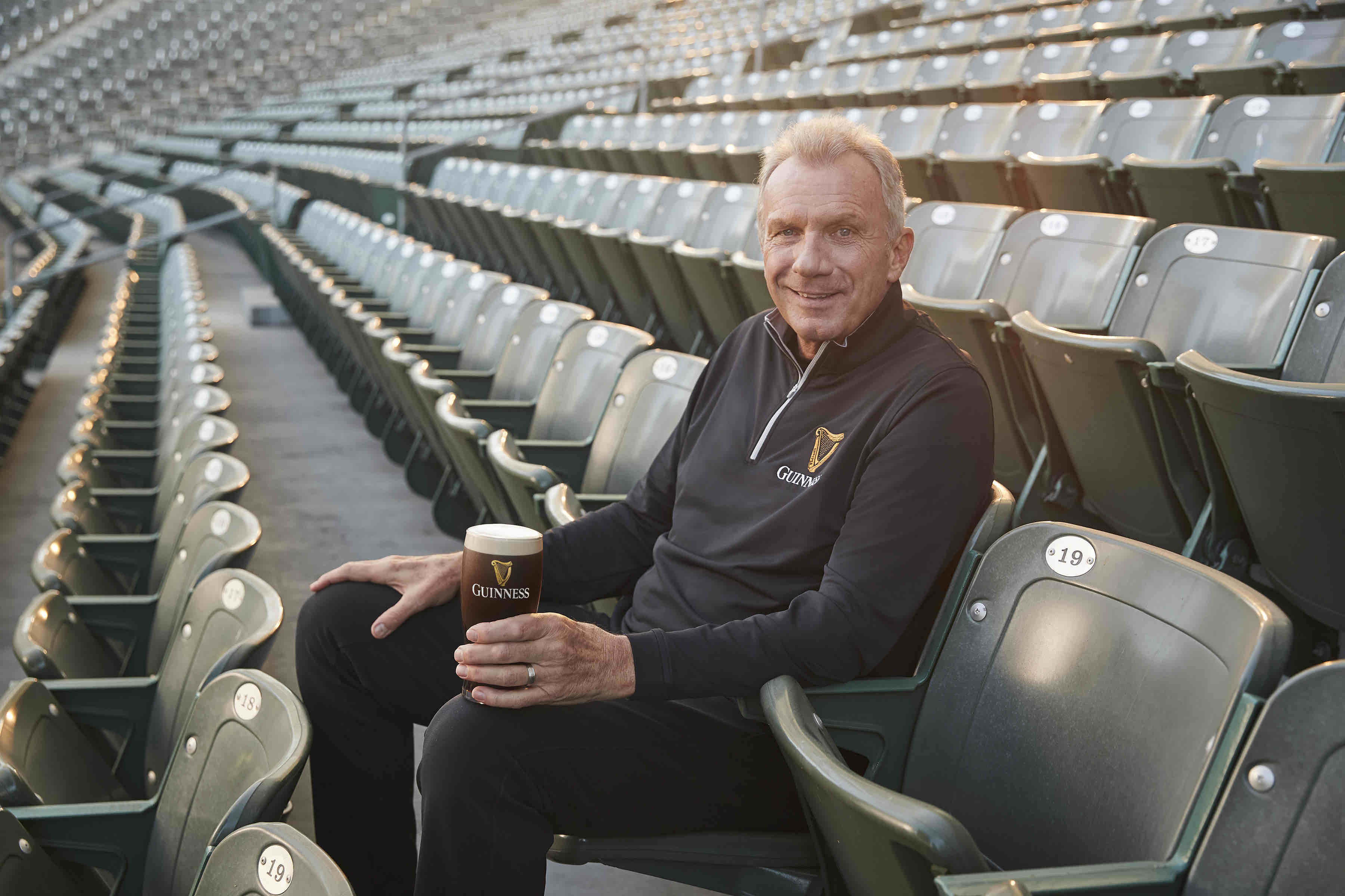 image of Joe Montana with a Guinness Draught courtesy of Guinness