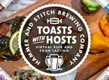 Hammer & Stitch Brewing Toasts with Hosts Virtual Beer and Food Tasting