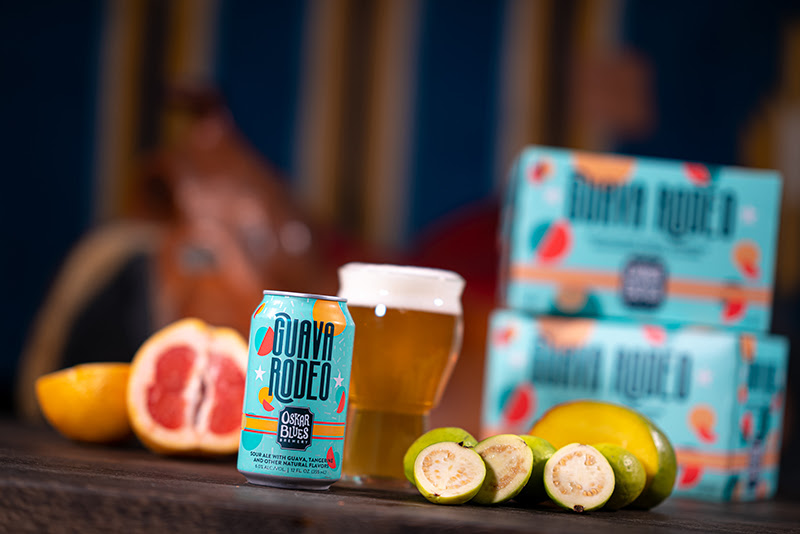 image of Guava Rodeo Sour Ale courtesy of Oskar Blues Brewery
