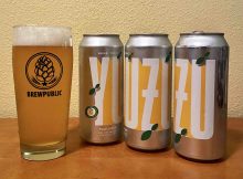Yuzu Lager, the sole beer from Shimai Toshi Brewing