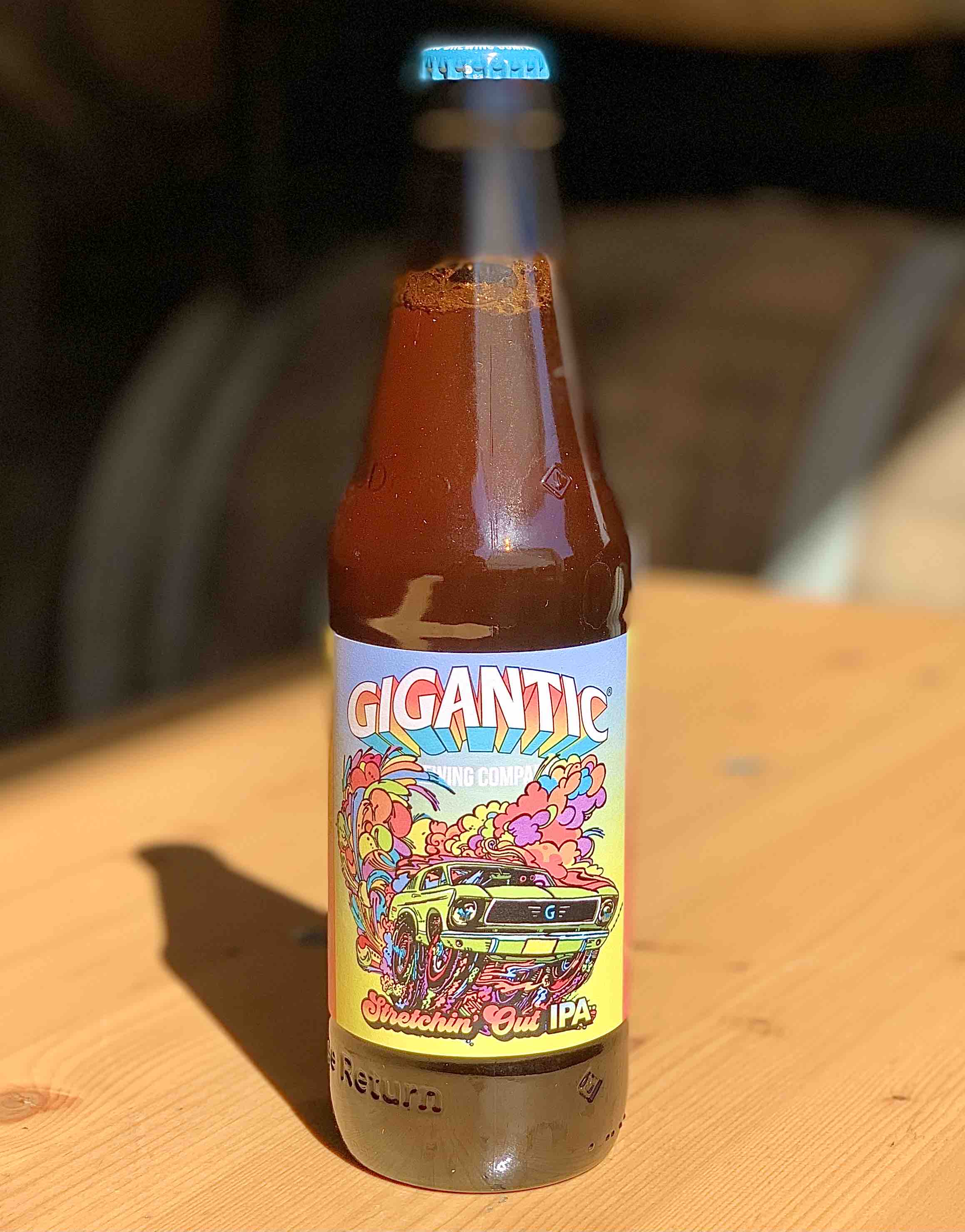 image of Stretchin' Out IPA courtesy of GIgantic Brewing