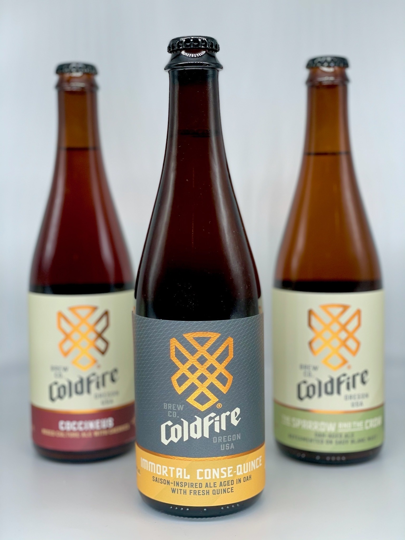 image of Coccineus, Immortal Consequince, and The Sparrow and the Crow courtesy of ColdFIre Brewing