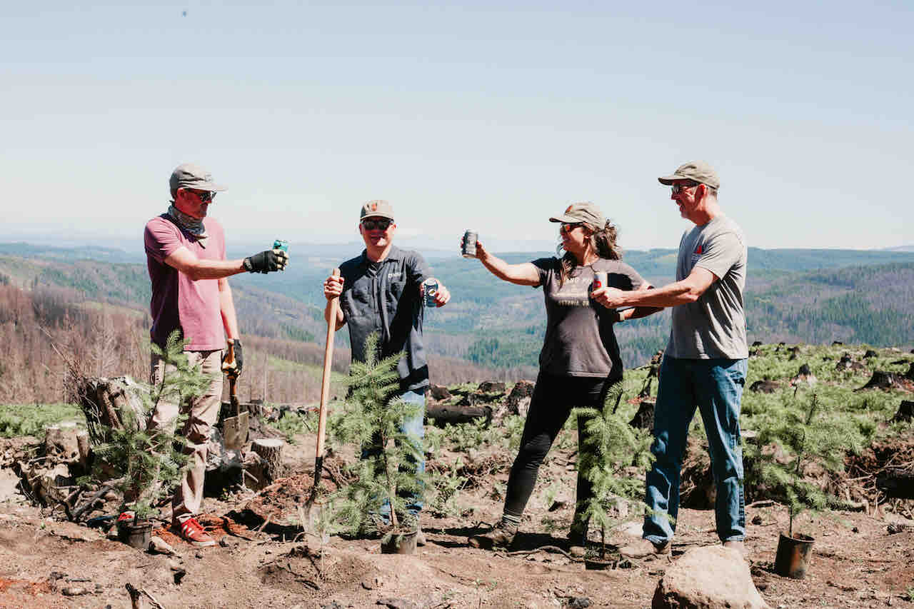 Oregon Parks Forever and four Oregon craft beverage companies partner for Wildfire Recovery. (image courtesy of Oregon Parks Forever)