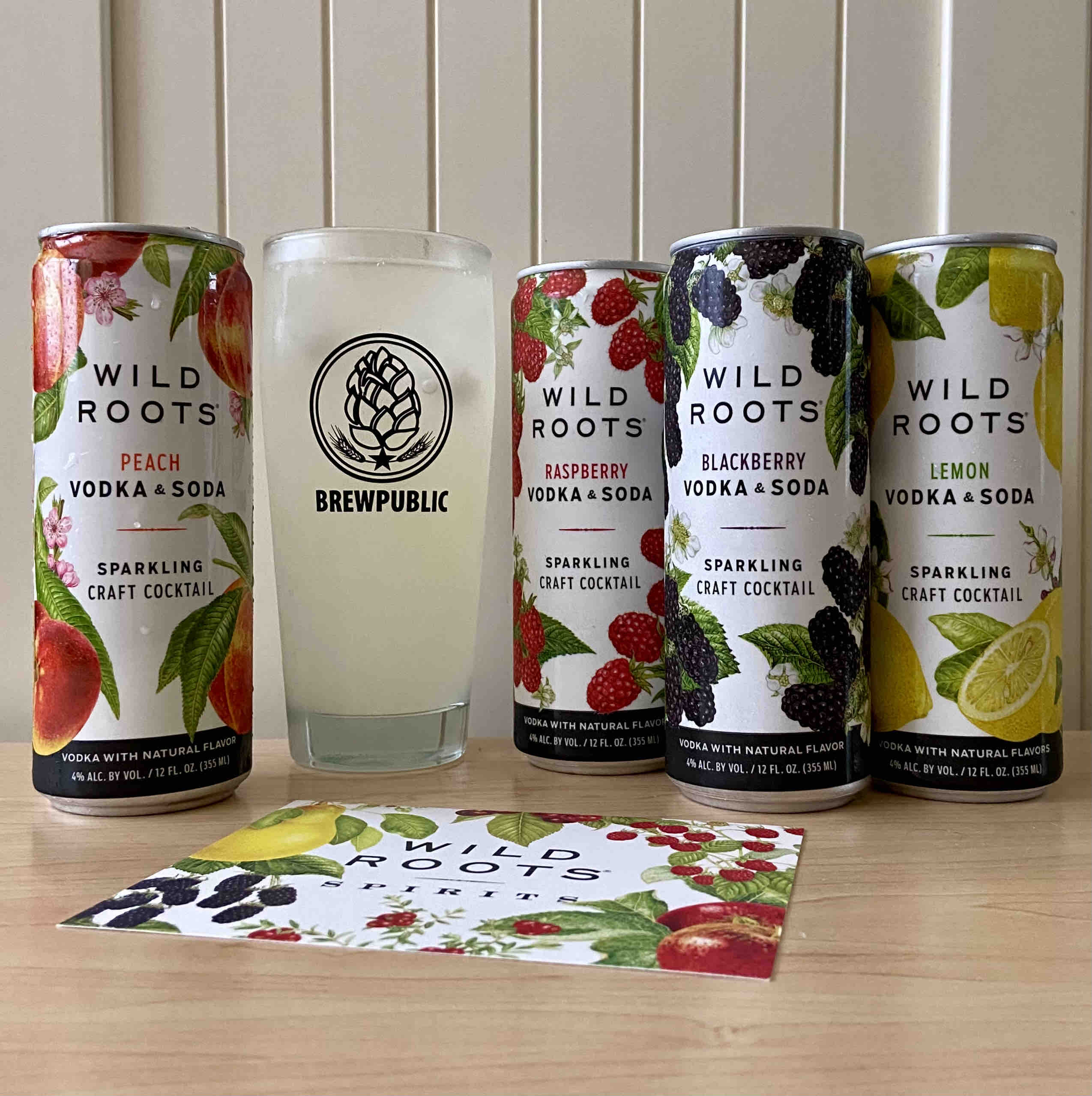 Wild Roots Launches Vodka & Soda Sparkling Canned Craft Cocktails in four flavors – Peach, Raspberry, Blackberry, and Lemon.