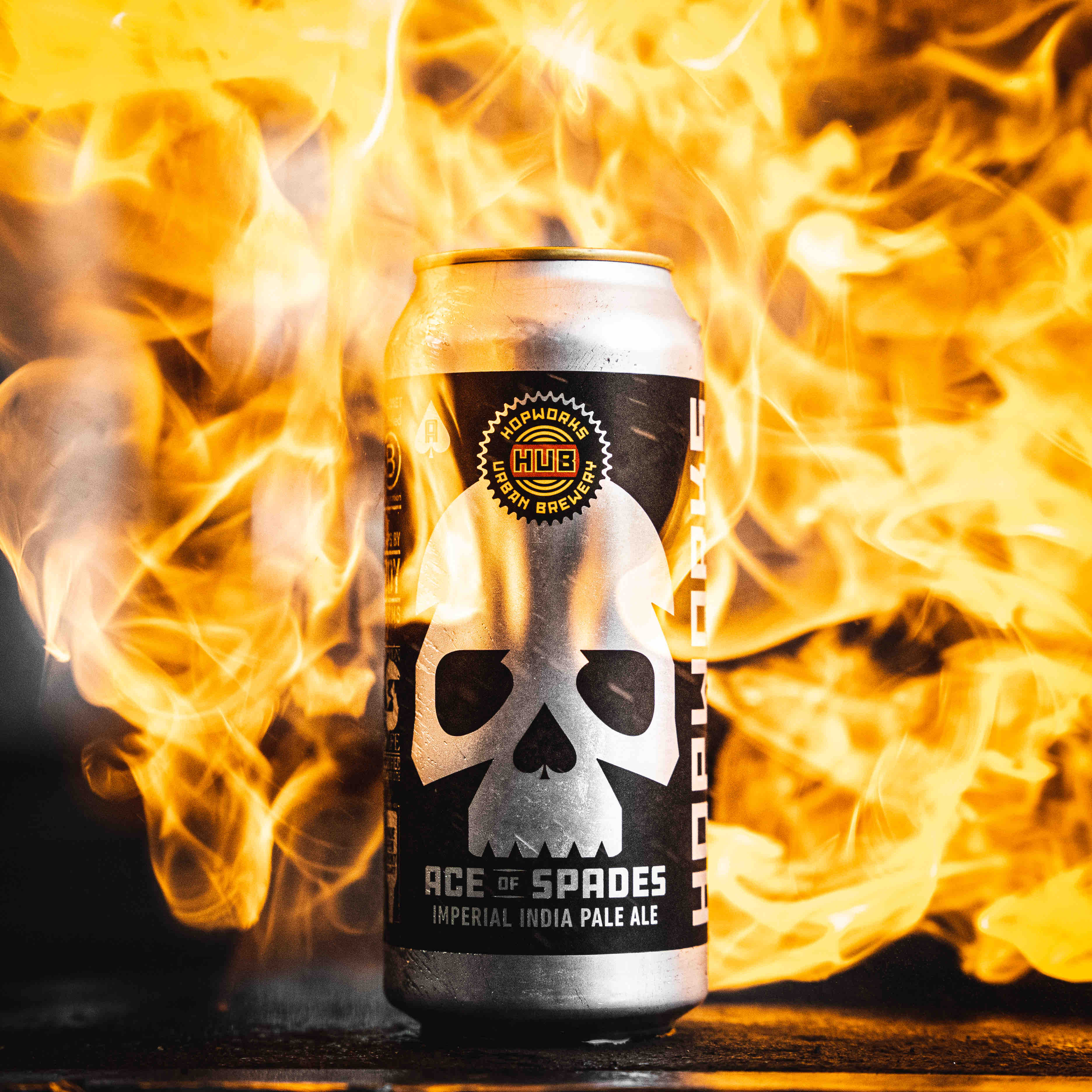 image of Ace of Spades IIPA courtesy of Hopworks Urban Brewery