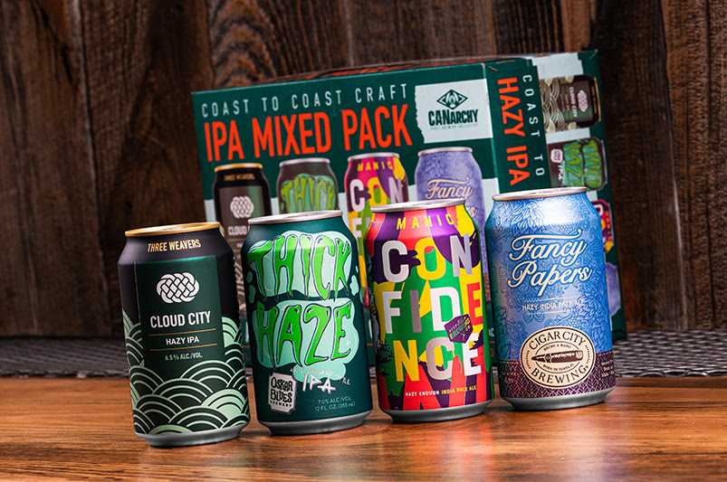 image of CANarchy Mixed Pack – Hazy Edition courtesy of CANarchy Craft Brewery