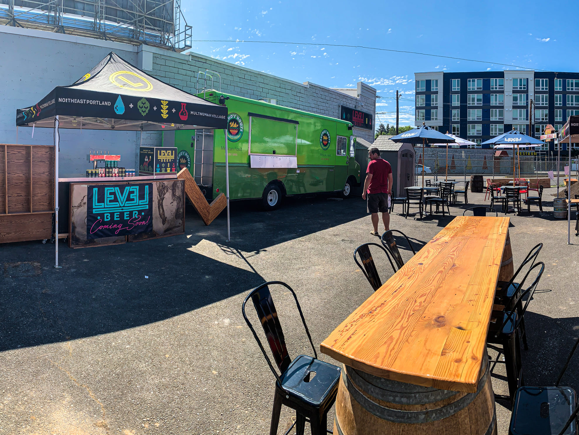 The Level 3 Pop-Up will take place each week from Friday - Sunday at the future home of Level 3 at 1447 NE Sandy Blvd in Portland. (image courtesy of Level Beer)