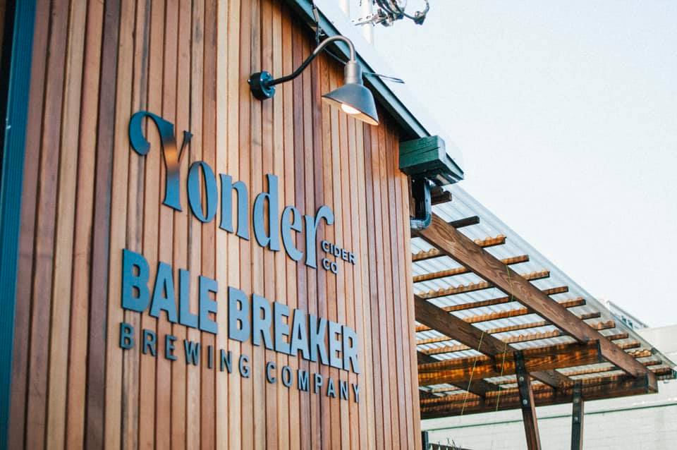 Bale Breaker x Yonder Taproom that includes the new Wise Fool Spirits joint venture in Seattle, Washington. (image courtesy of Bale Breaker Brewing)