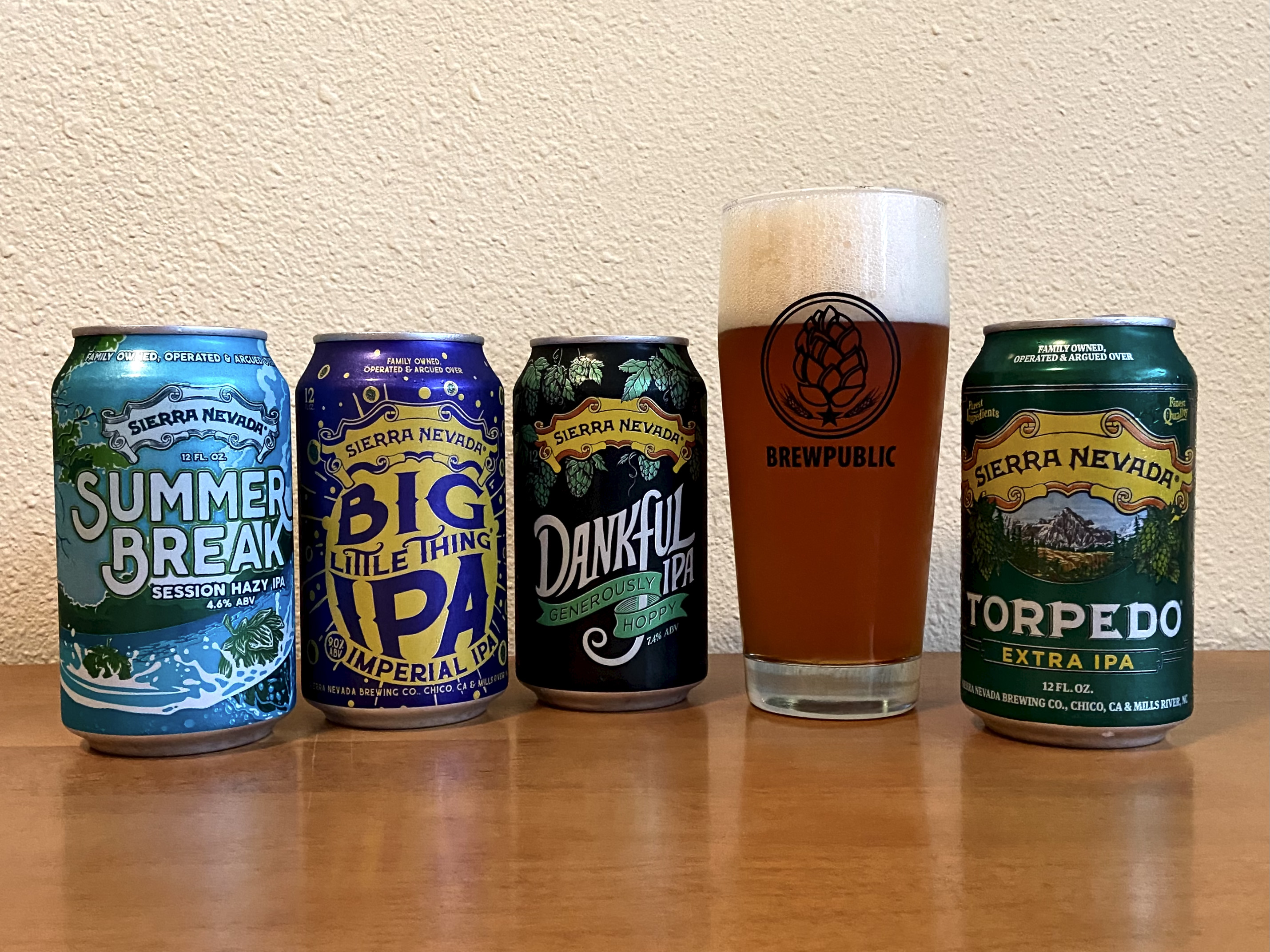 Celebrate National IPA Day with Sierra Nevada Brewing with Summer Breake Session Hazy IPA, Big Little Thing Imperial IPA, Dankful IPA, and Torpedo Extra IPA.