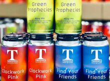 Threshold Brewing Triple Can Release – Find Your Friends, Clockwork Pink and Green Prophecies. (image courtesy of Threshold Brewing)