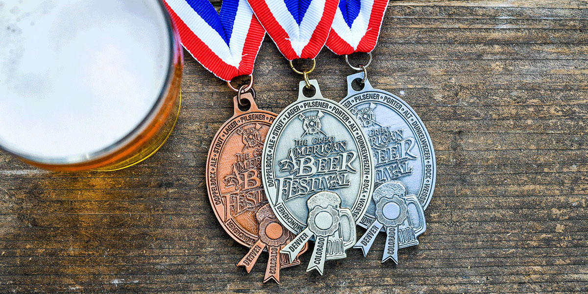 Great American Beer Festival Medals. Photo © Brewers Association