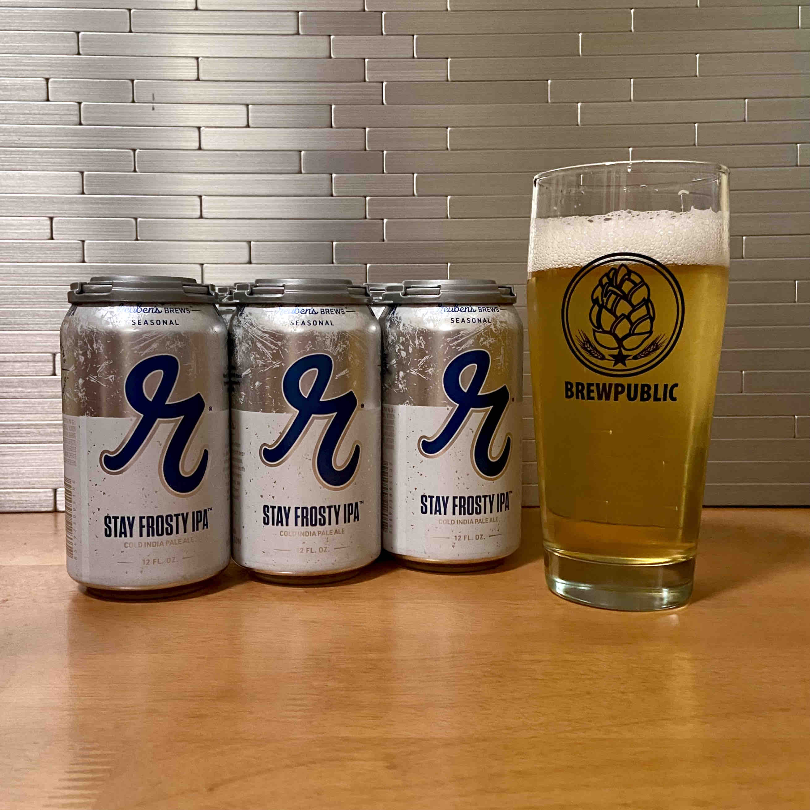 Stay Frosty IPA, a new Cold IPA, is the latest seasonal offering from Reuben's Brews.