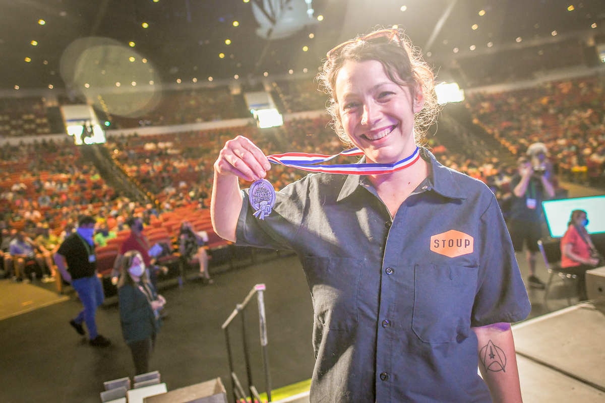 Stoup Brewing wins a medal at the 2021 Great American Beer Festival. Photo © Brewers Association