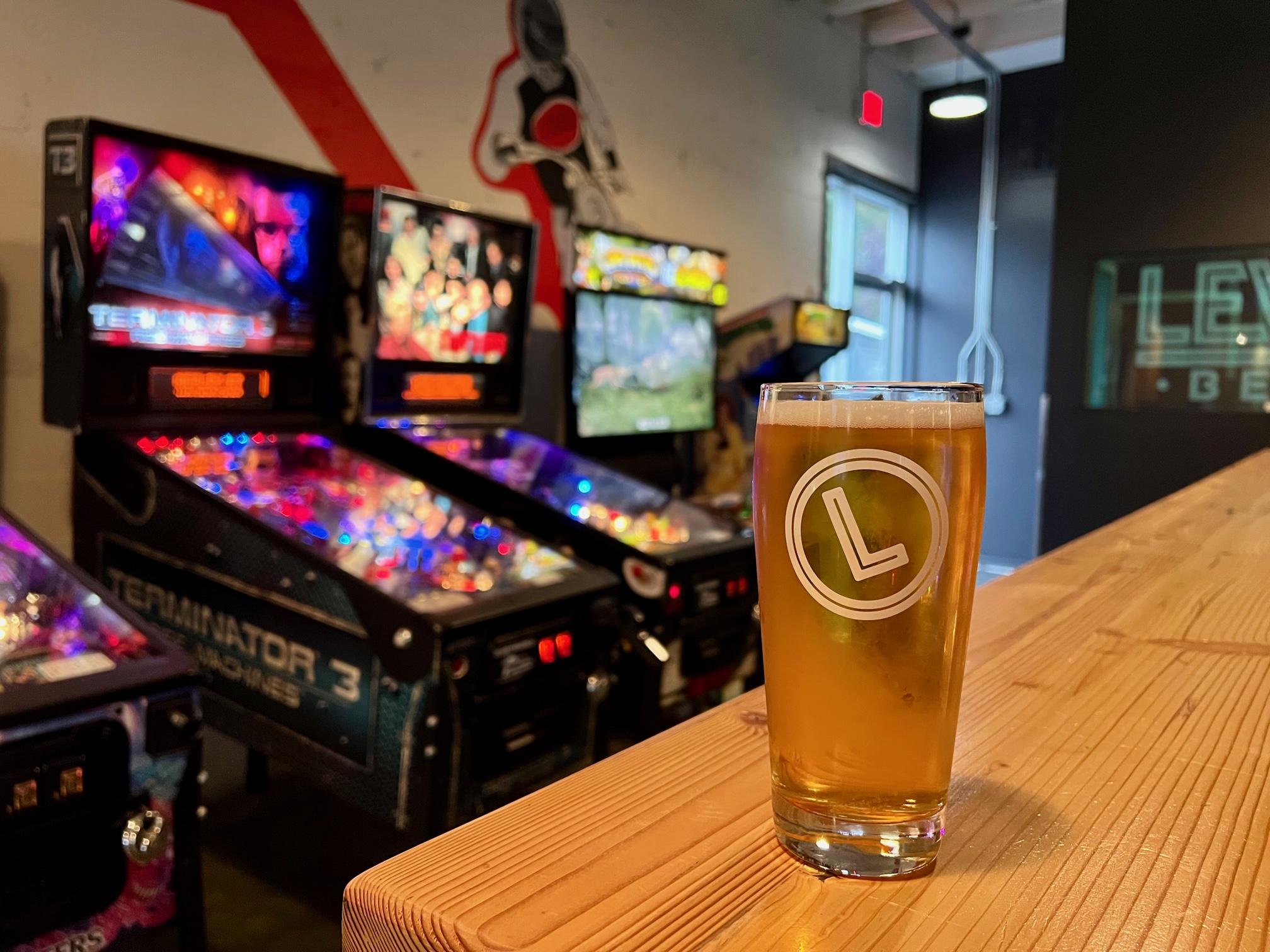 Pinball and beer is an excellent choice at the newly opened Level 3 Taproom.