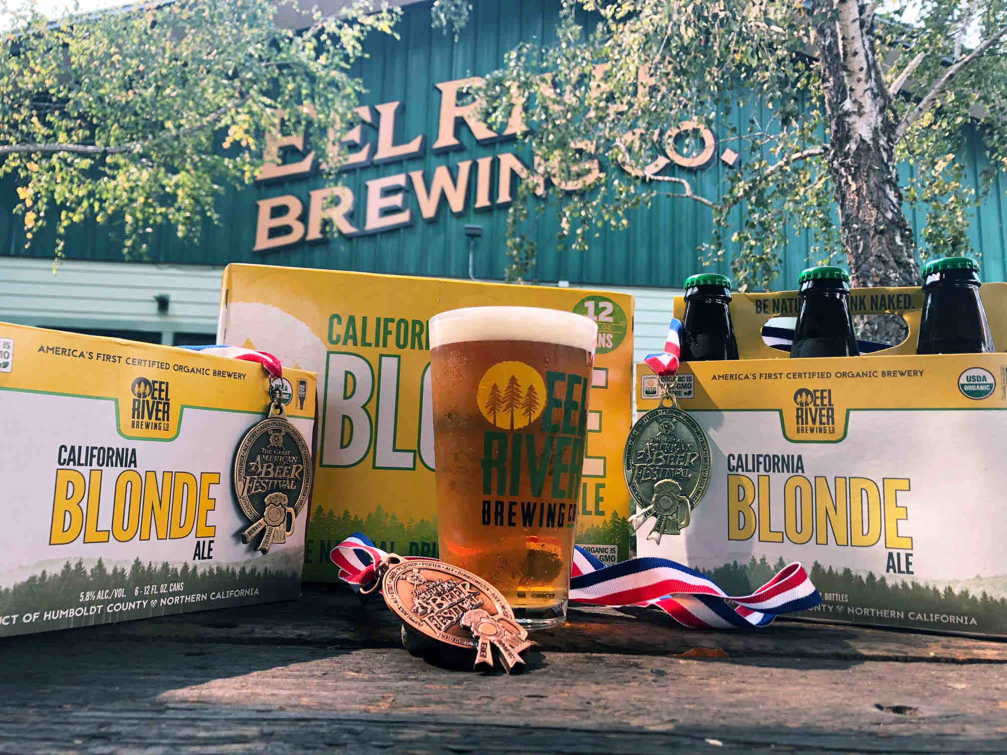 image of California Blonde Ale courtesy of Eel River Brewing