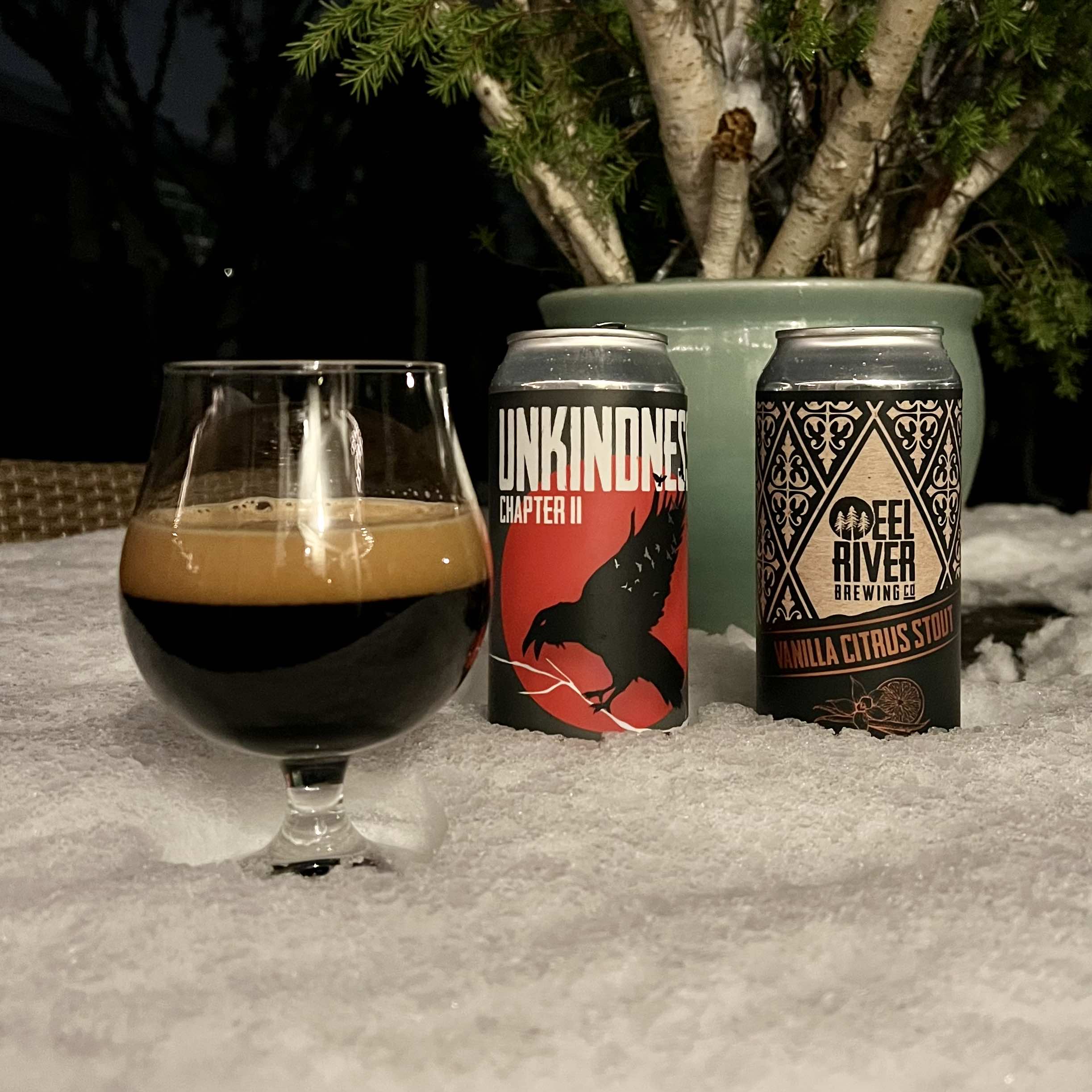 Eel River Brewing releases UNKINDNESS Barrel-Aged Stout and Vanilla Citrus Stout