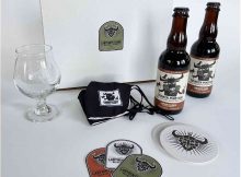 Image of 2021 Drunken Minotaur Holiday Gift Box courtesy of Labyrinth Forge Brewing Company