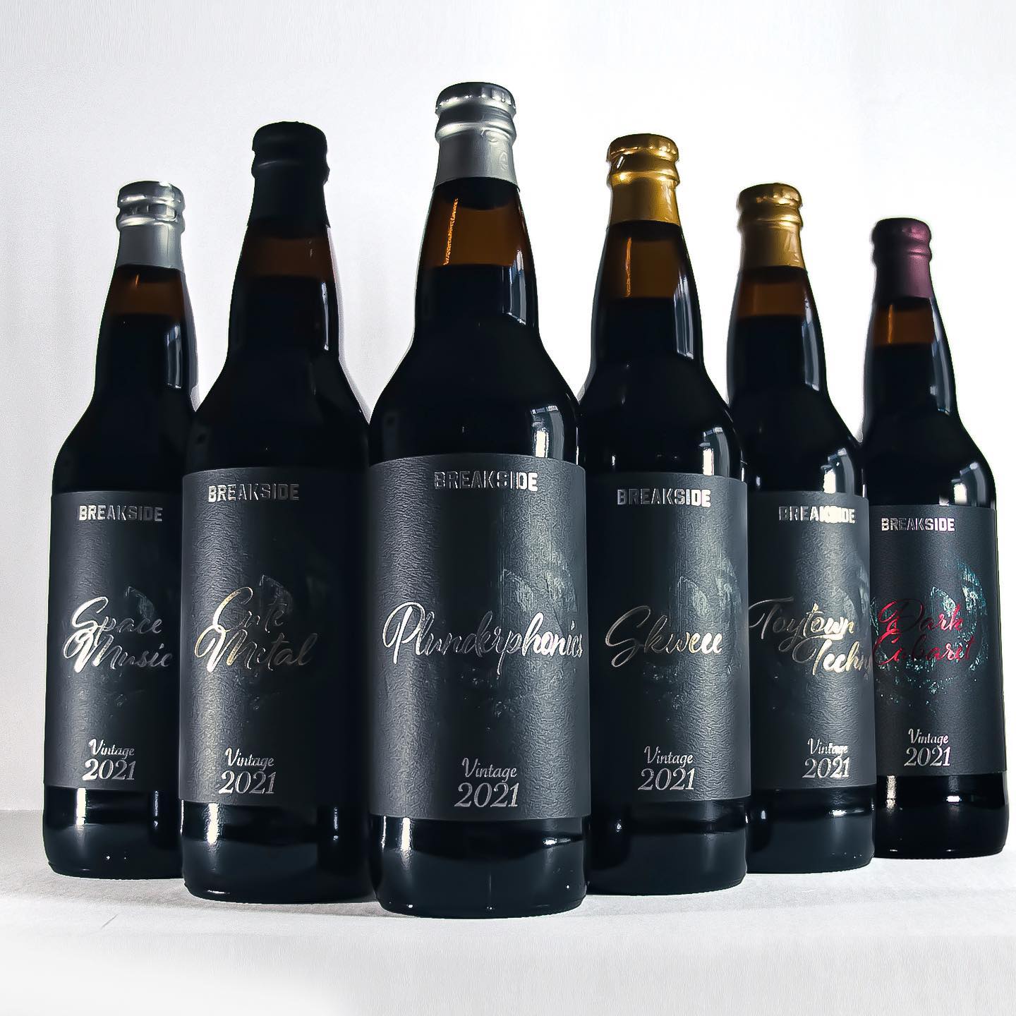 The 2021 Barrel-Aged lineup from Breakside Brewery.