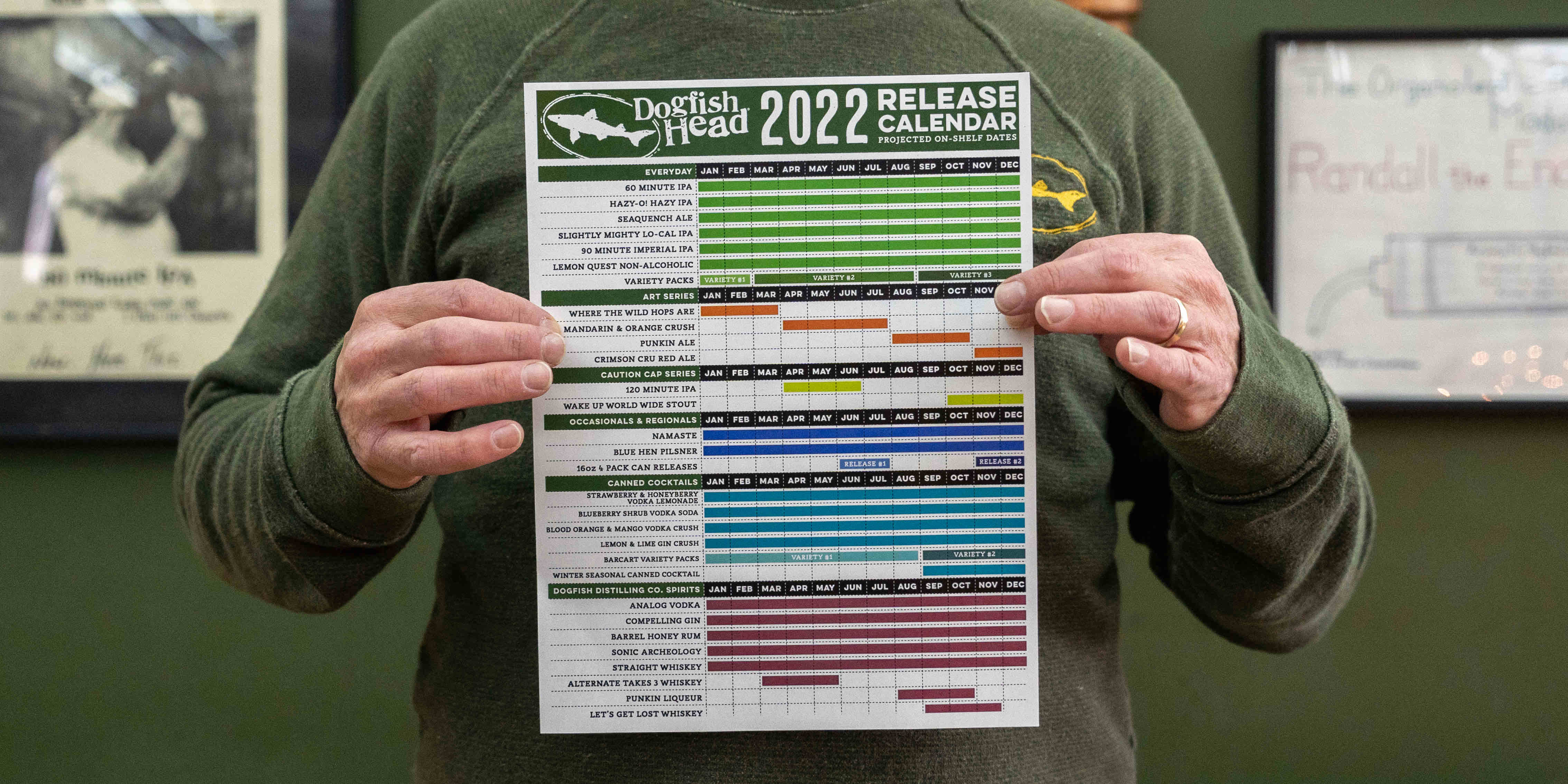 Dogfish Head Craft Brewery Announces 2022 Beverage Calendar