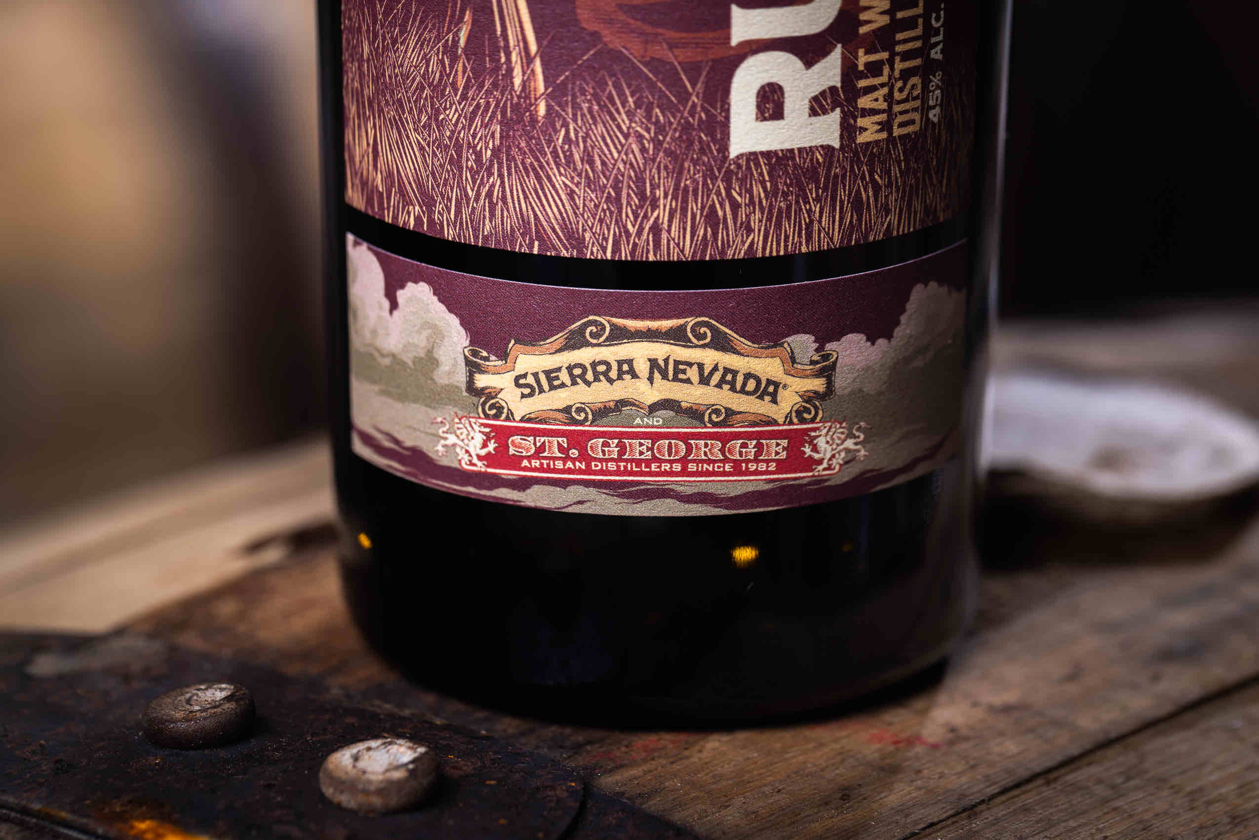 image of Sierra Nevada Brewing and St. George Spirits Collaboration Ruthless Rye Whiskey courtesy of Sierra Nevada Brewing
