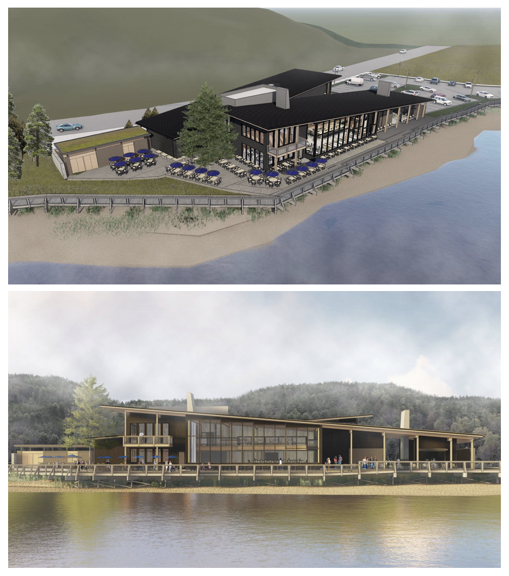 Architectural rendering of the forthcoming Pelican Brewing - Siletz Bay courtesy of Pelican Brewing Co.