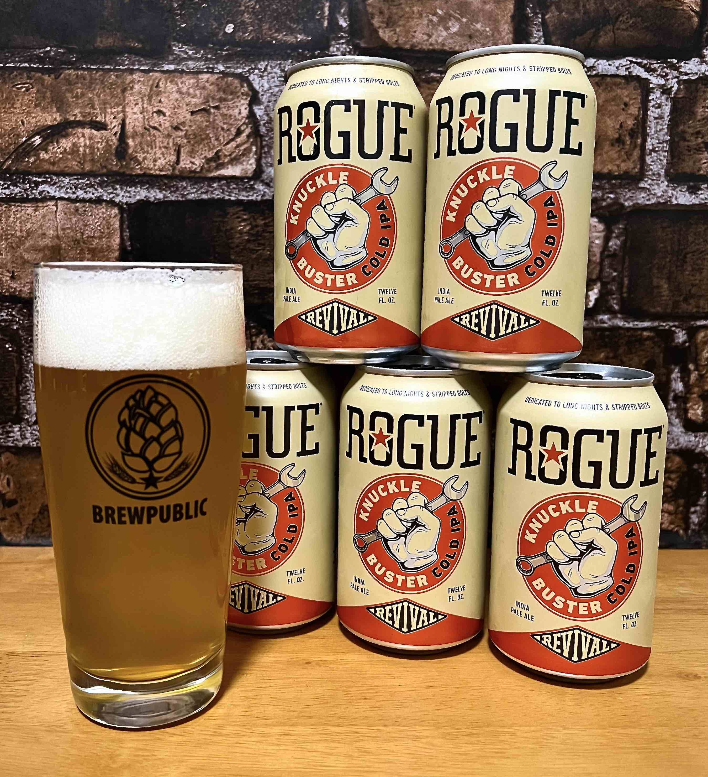 Rogue Ales & Spirits and Revival Cycles collaborate on Knuckle Buster Cold IPA.