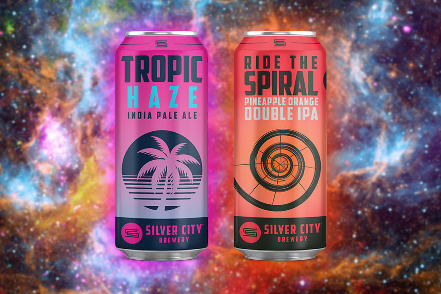 Silver City Brewery adds Tropic Haze and Rider the Spiral in 19.2oz Cans.