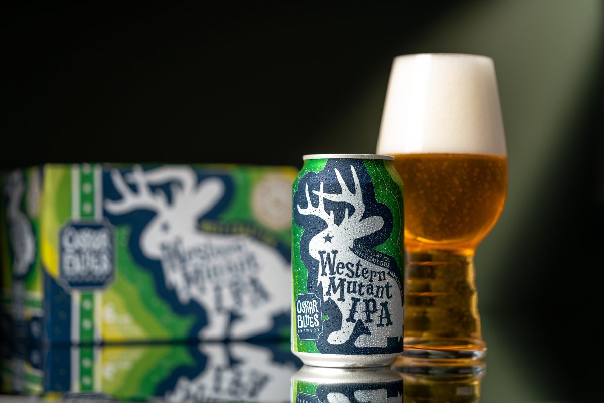 Western Mutant West Coast Style IPA Launches Oskar Blues Brewery's New Rotating IPA Series. (image courtesy of Oskar Blues Brewery)