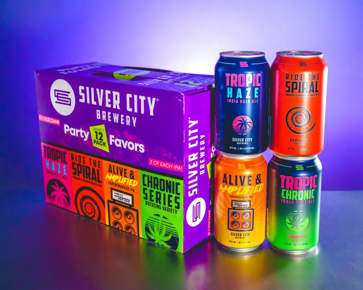 image of Party Favors Variety 12-Pack courtesy of Silver City Brewery