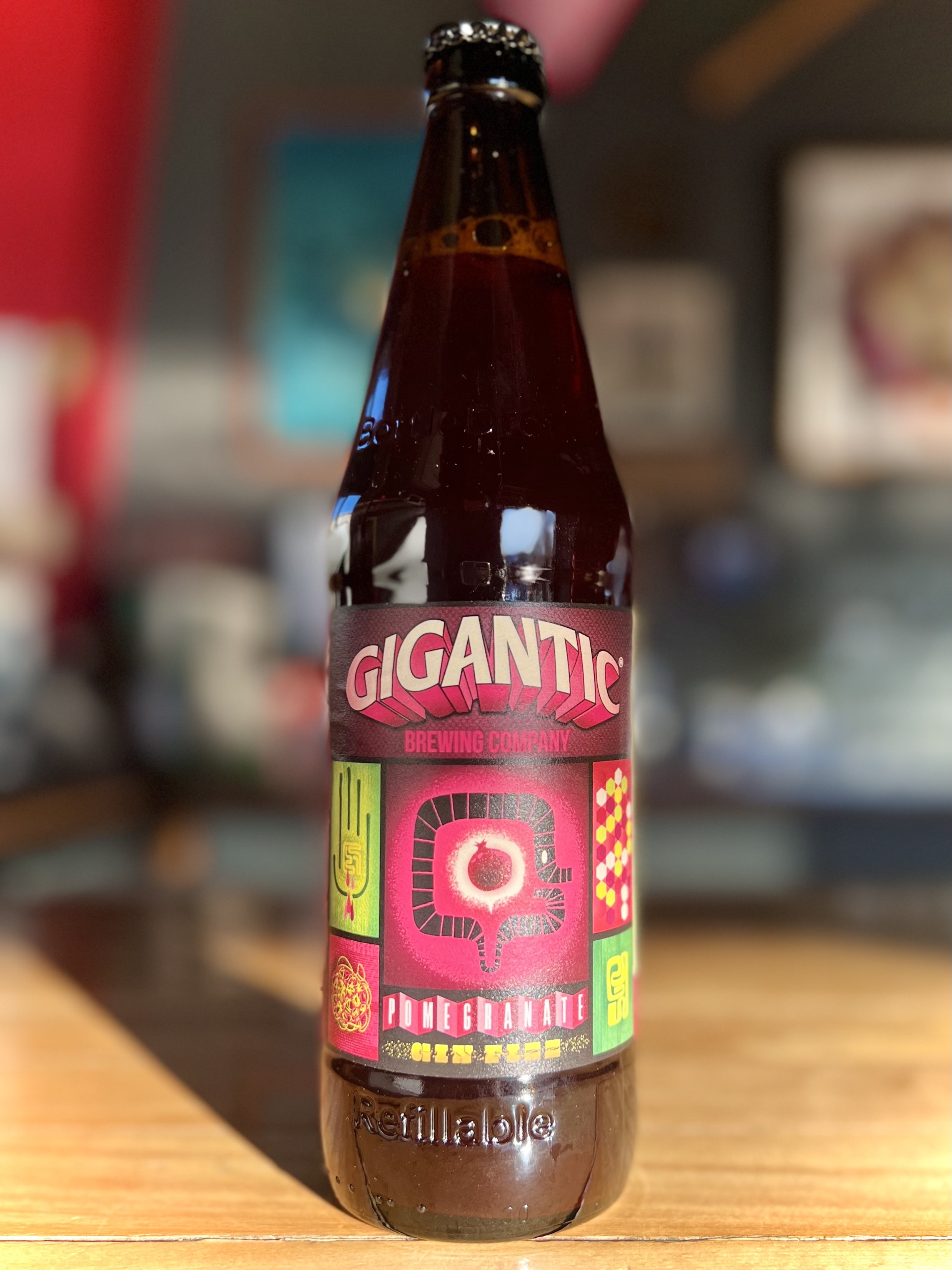 image of Pomegranate Gin Fizz courtesy of Gigantic Brewing