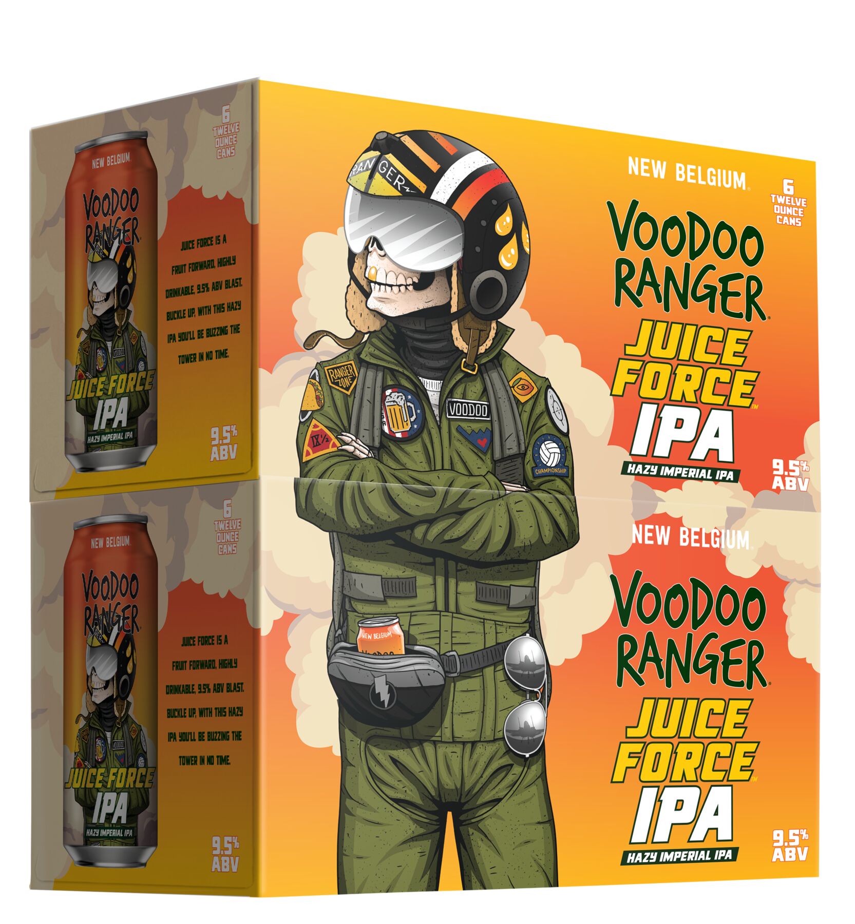 Voodoo Ranger Fruit Force IPA 19.2 oz - New Belgium Brewing