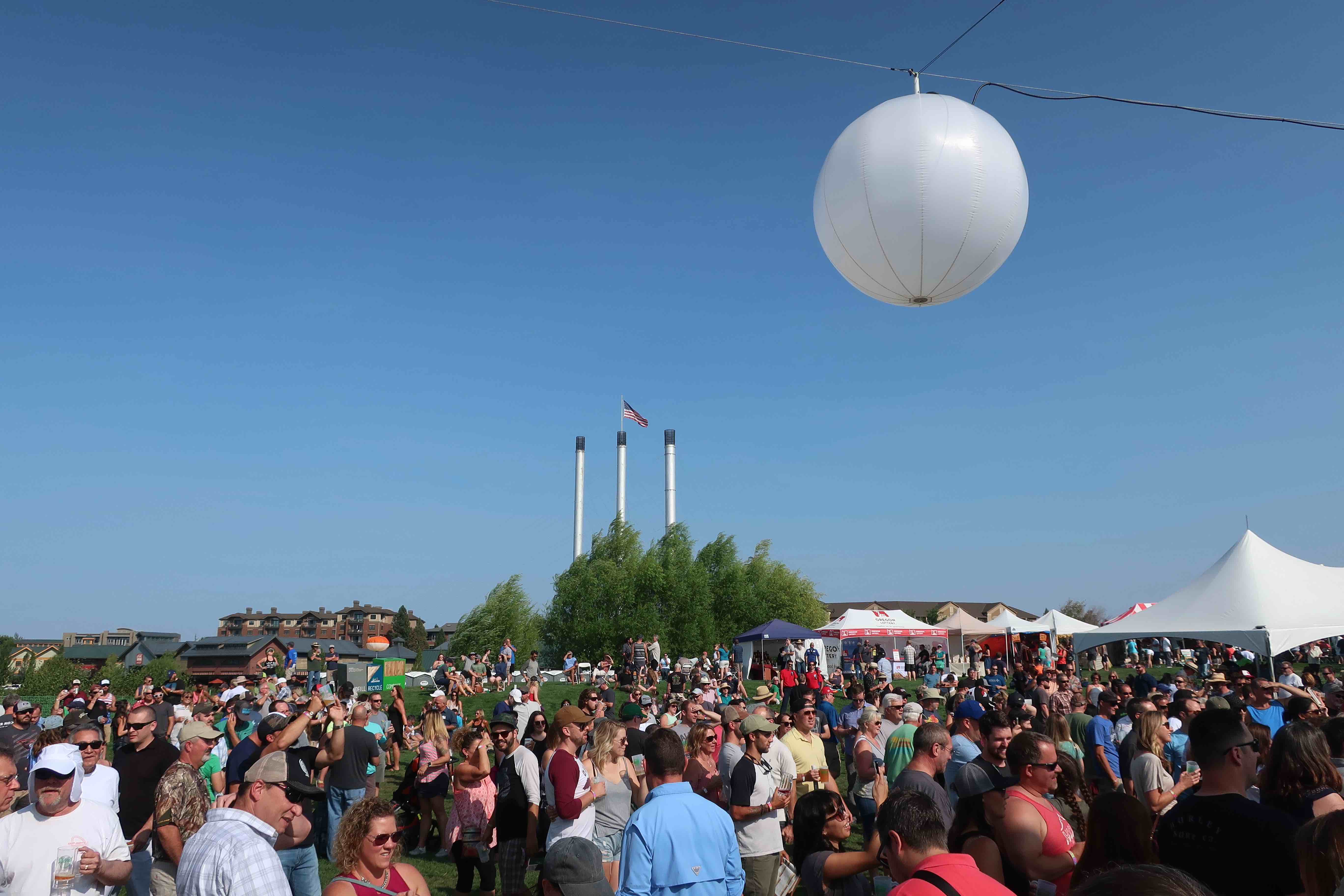 The crowds at the 2019 Bend Brewfest when the festival was held at the amphitheater.