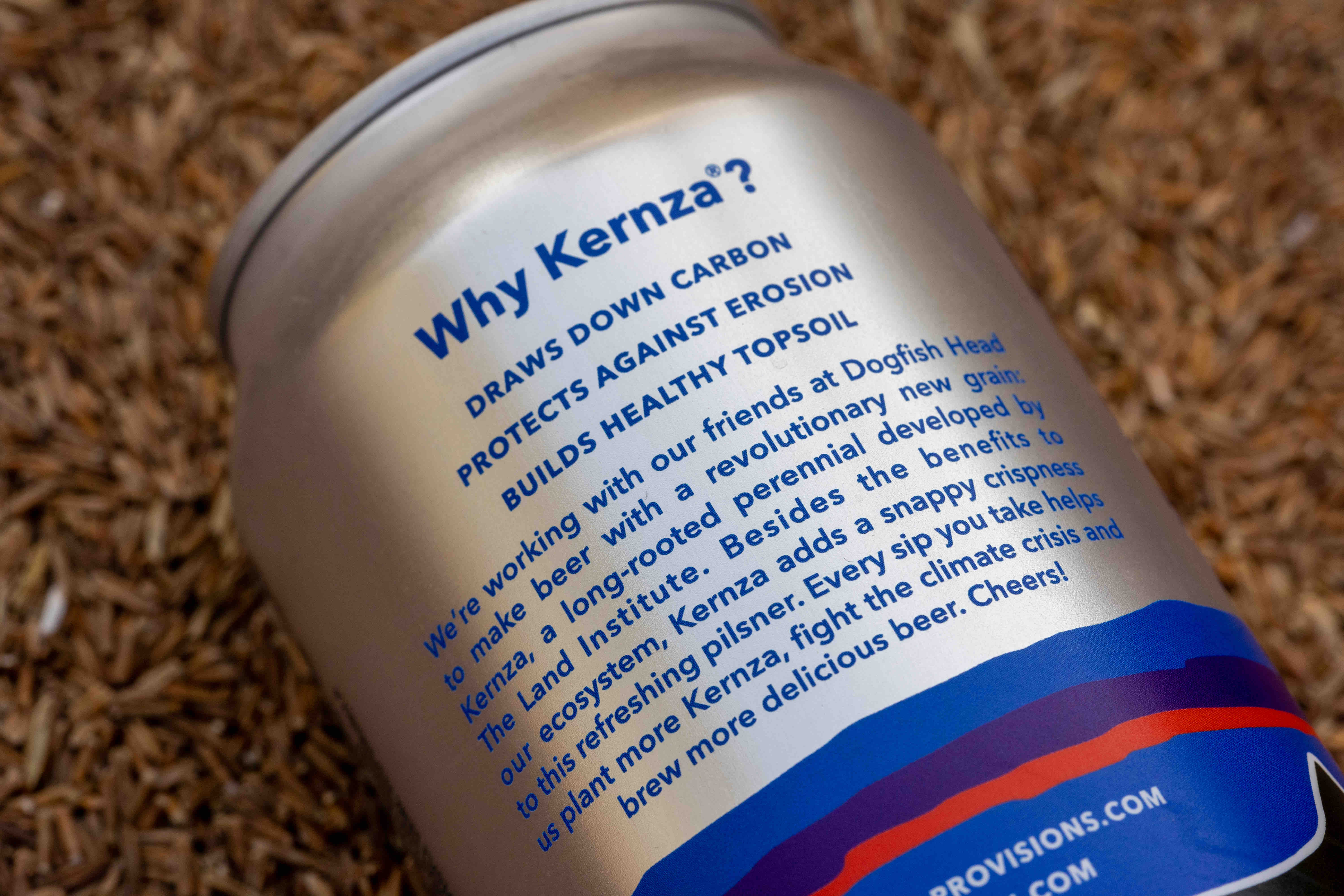 Why Kernza? (image courtesy of Dogfish Head Craft Brewery)