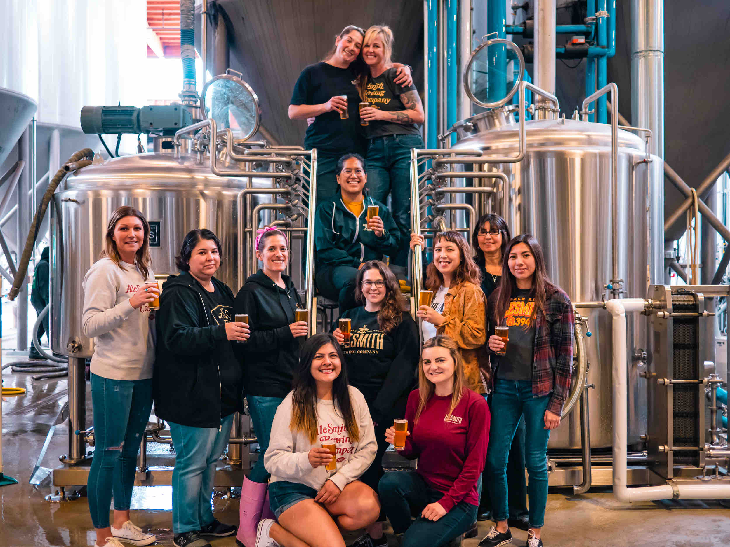 Women's brew day for Fearless IPA. (image courtesy of AleSmith Brewing Co.)