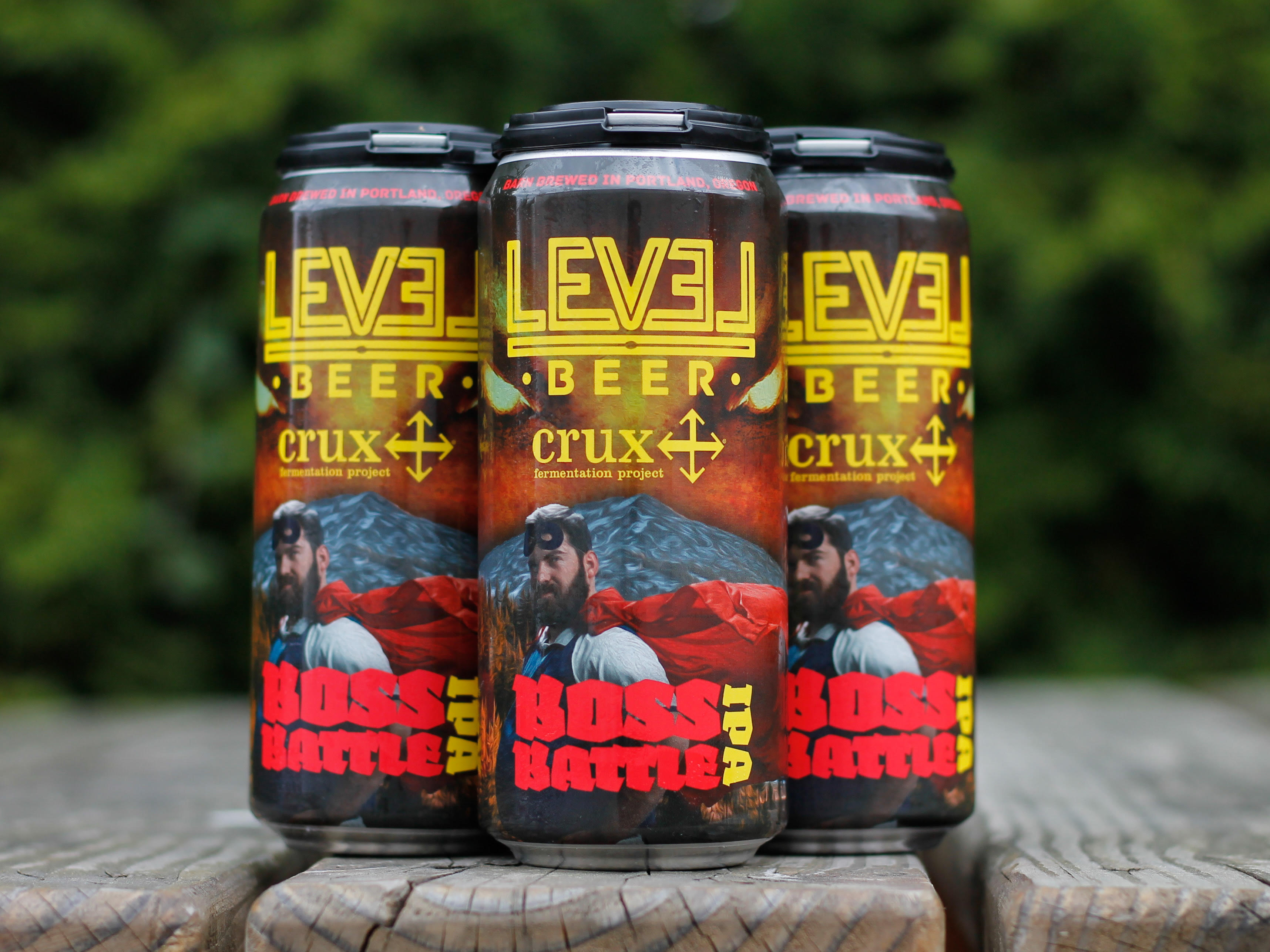 image of Boss Battle IPA, a collaboration from Level Beer and Crux Fermentation Project, courtesy of Level Beer