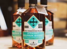 image of Crux Fermentation Project and Pursuit Distilling Co. Straight Bourbon Whiskey – Very Small Batch No.1 courtesy Crux Fermentation Project