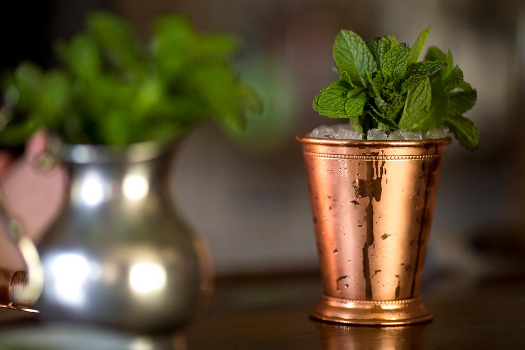 A mint julep, perfect for viewing the Kentucky Derby. (image courtesy of Woodford Reserve)