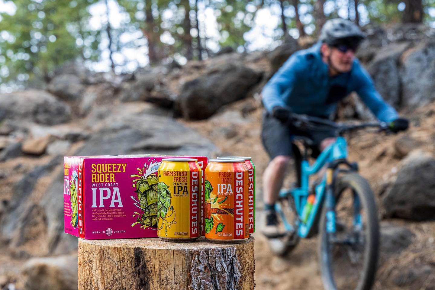 Deschutes Brewery partners with BendTrails as The Official Beer of BendTrails. (photo courtesy of Ben McLeod)