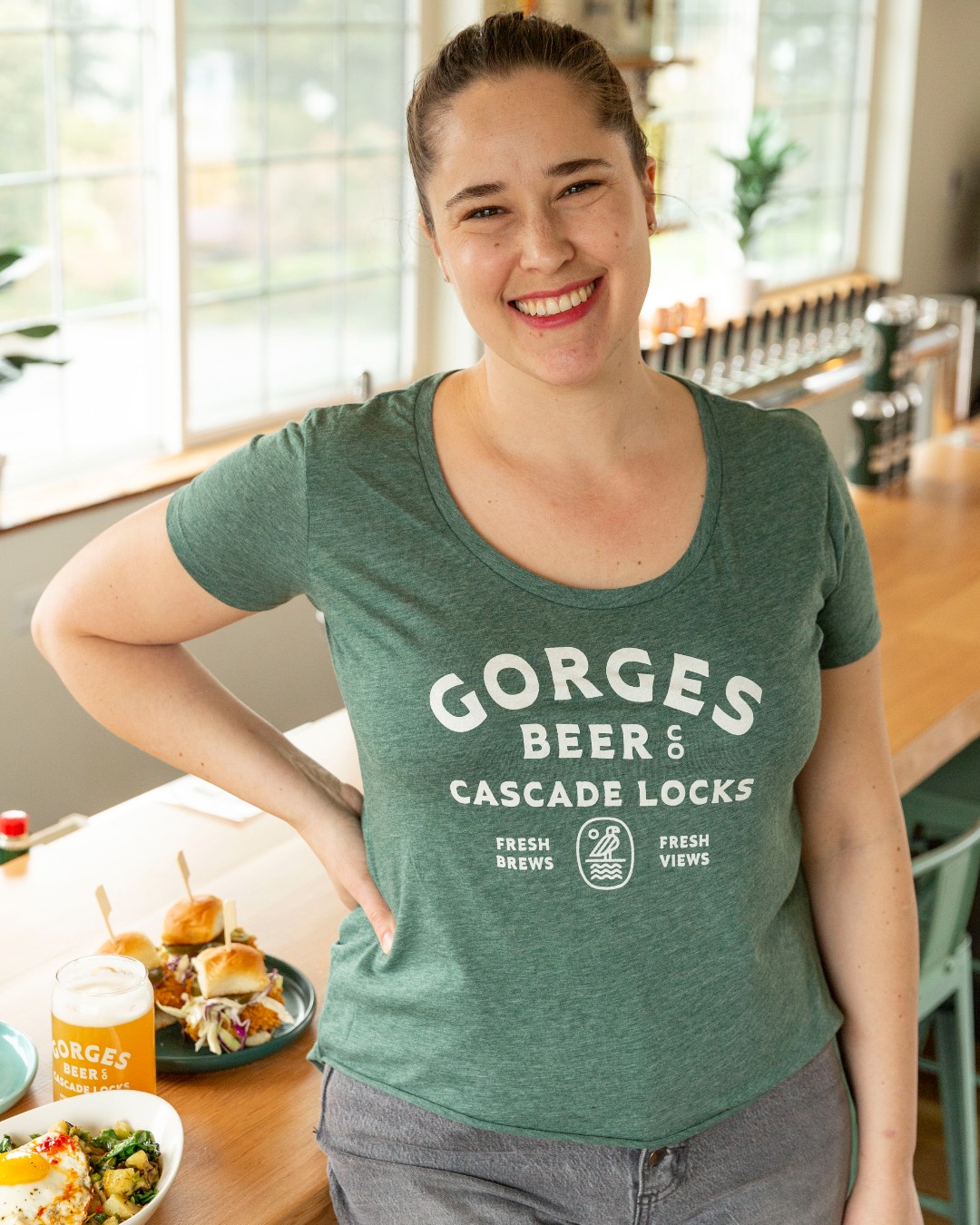 image of Chef Sara Woods courtesy of Gorges Beer Co.