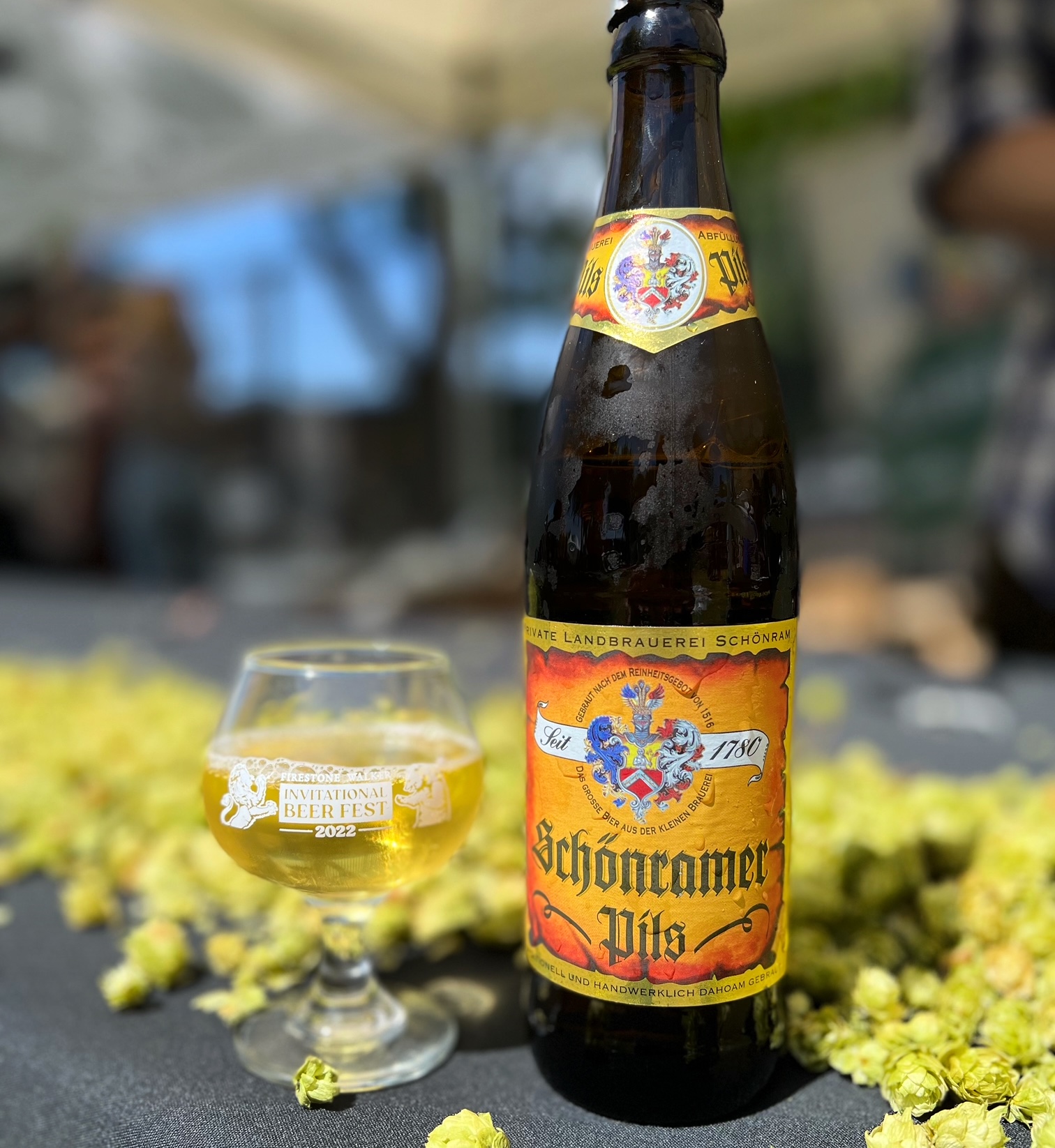 A highlight from attending the 2022 Firestone Walker Invitational Beer Fest was sampling beers from the international breweries. This Schönramer Pils from Brauerei Schoenram called for a few samples!
