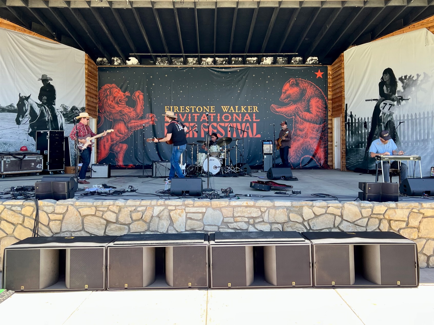 The Shawn Clark Family Band performing at the 2022 Firestone Walker Invitational Beer Fest.