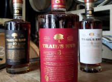 Trail’s End 8 Year Kentucky Straight Bourbon Whiskey Finished in Apple Brandy Barrels joins Trail’s End 8 Year Kentucky Straight Bourbon Whiskey and Trail’s End 10 Year Kentucky Straight Bourbon Whiskey. (image courtesy of Hood River Distillers)