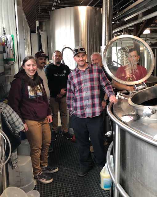 Brewing the Reuben's Brews 10th Anniversary Collaboration Beer with Chuckanut Brewery. (image courtesy of Chuckanut Brewery)