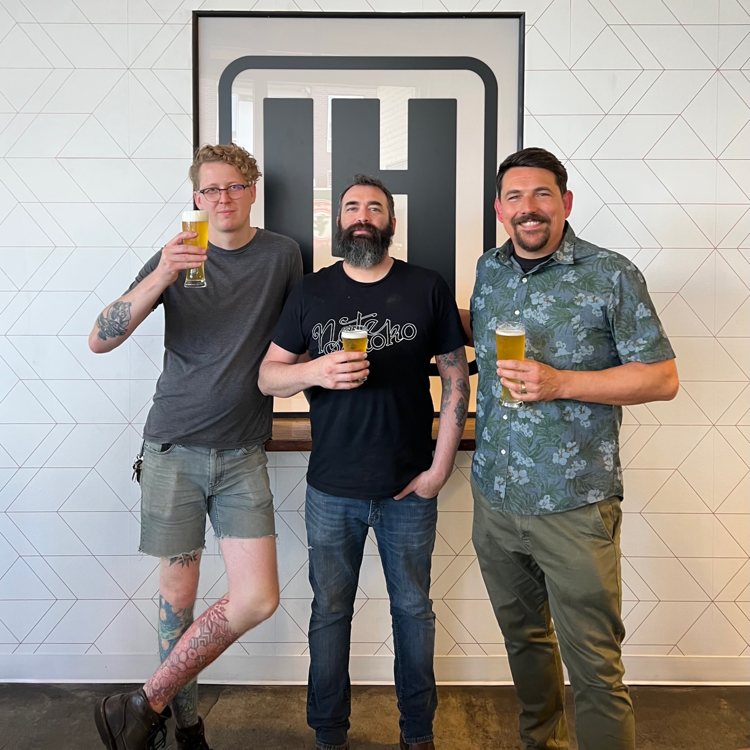 Living Haüs Beer Co. co-founders - Conrad Andrus, Mat Sandoval, and Gavin Lord.