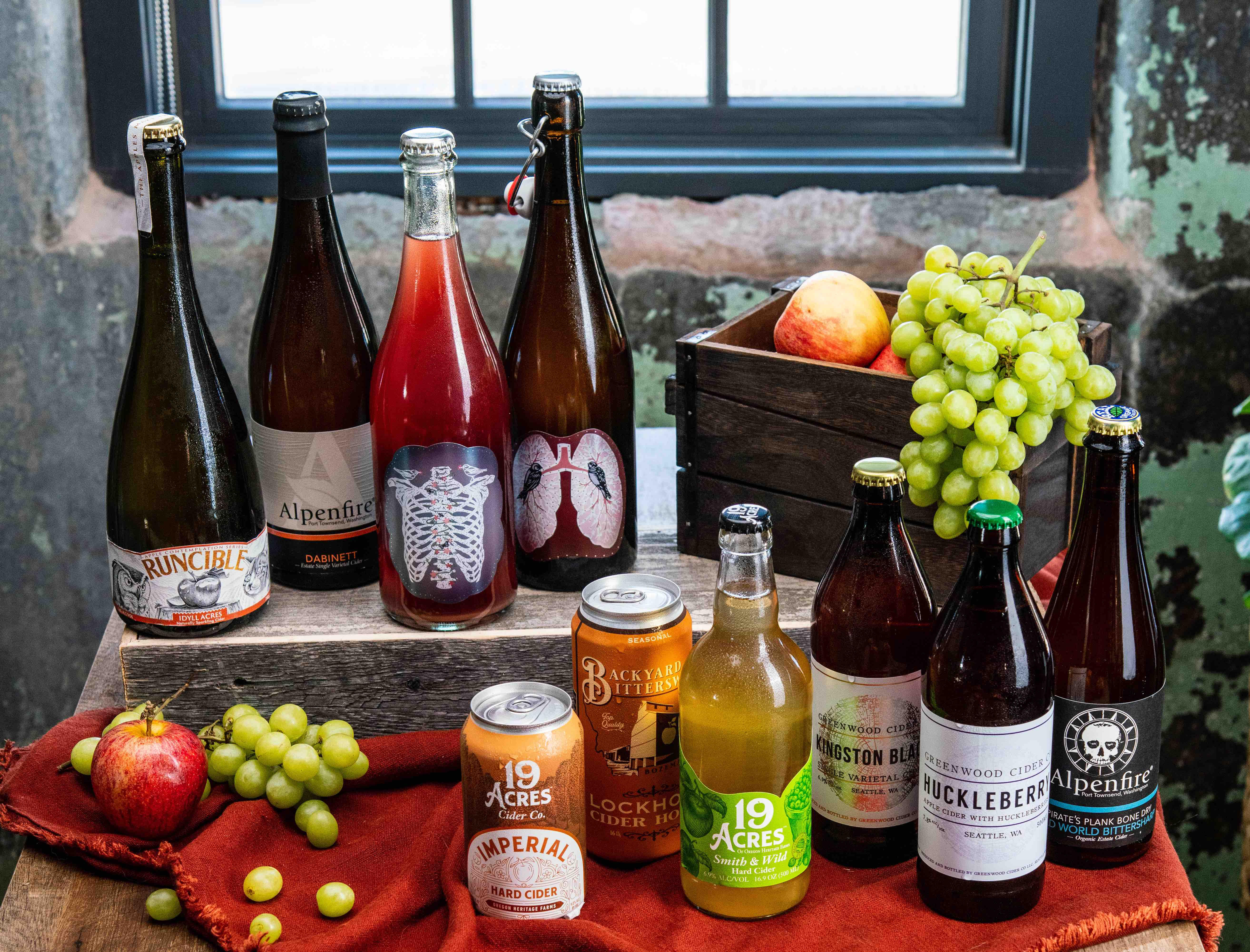 image of NW Cider Club's Fruits of the Harvest Cider Box courtesy of NW Cider Association